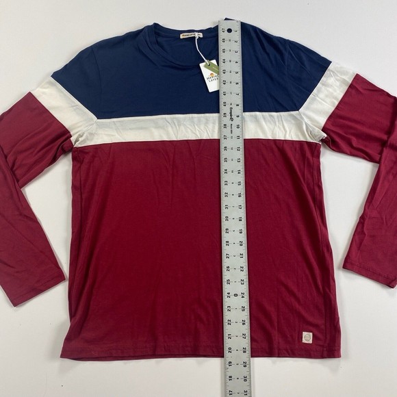 Marine Layer Men's Jacob Pieced Long Sleeve Crew Neck Shirt Size M/L Med Large - Picture 6 of 10